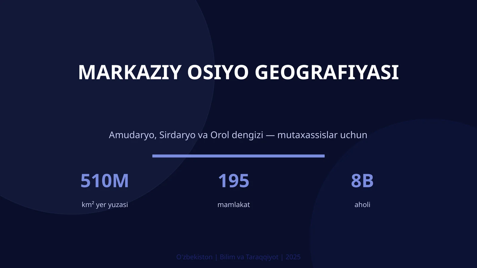 MARKAZIY OSIYO GEOGRAFIYASI