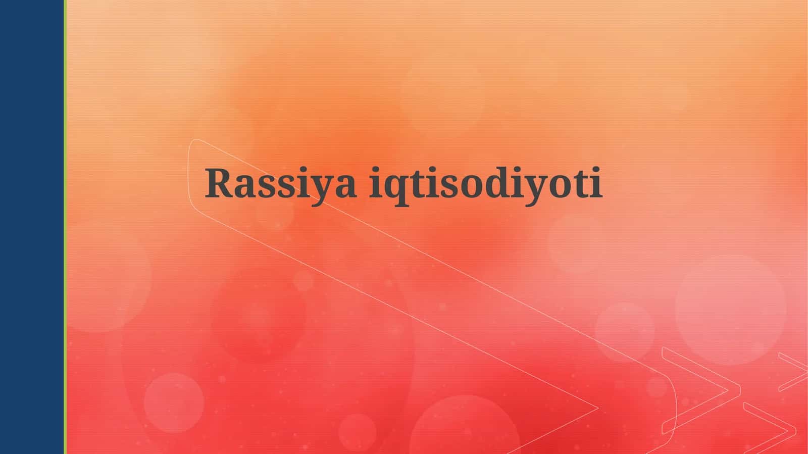 Rossiya iqtisodiyoti