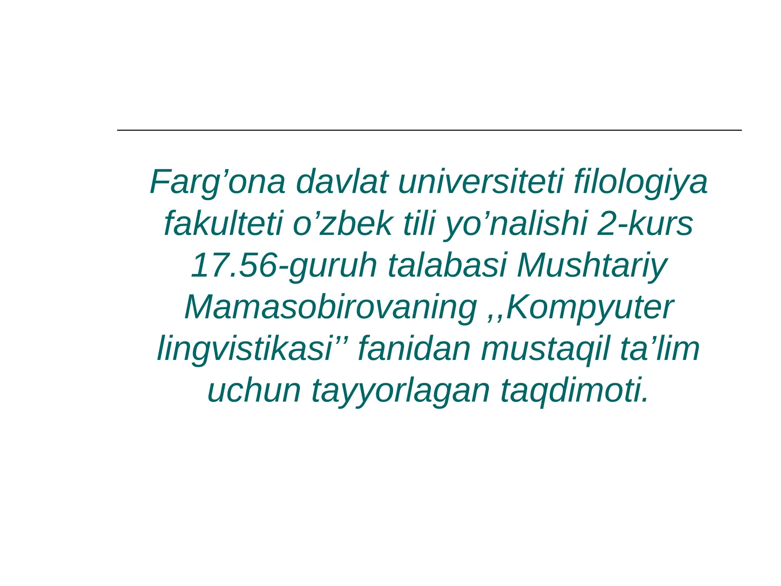Mashina tarjimasi (Avtomatik tarjima)