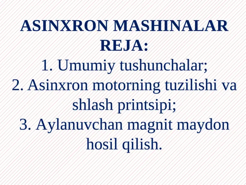 Asinxron mashinalar