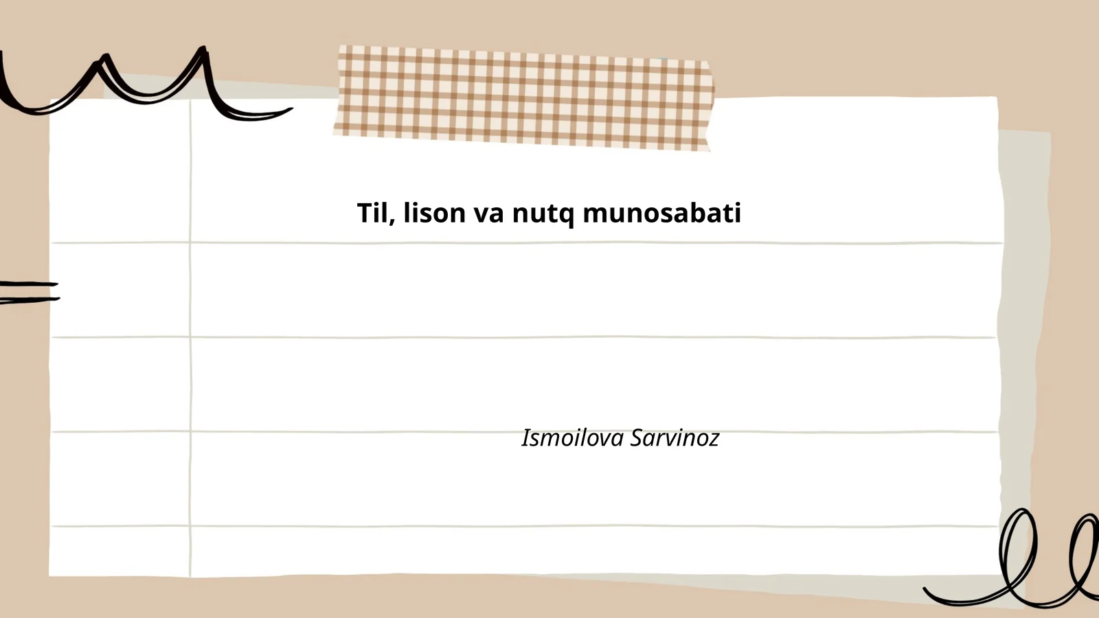 Til, lison va nutq munosabati