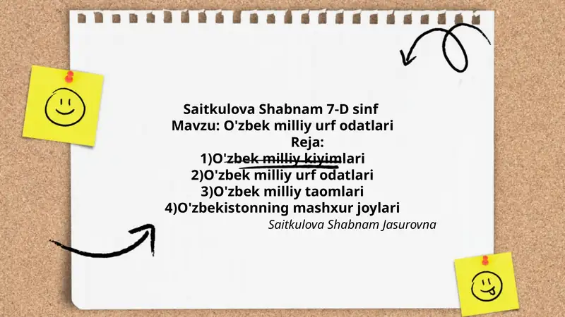 O'zbek milliy urf odatlari