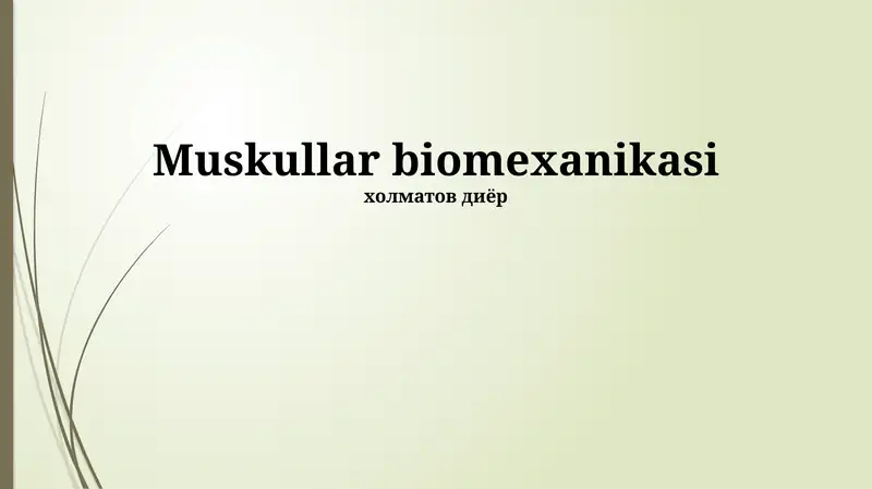 Mushak Biomekanikasi