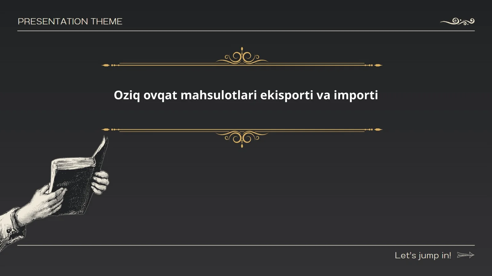 Oziq ovqat mahsulotlari ekisporti va importi