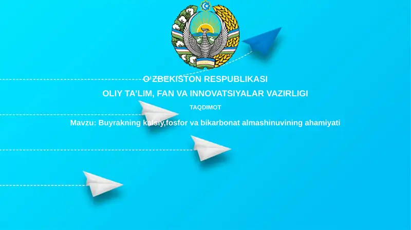 Buyrakning kalsiy, fosfor va bikarbonat almashinuvi