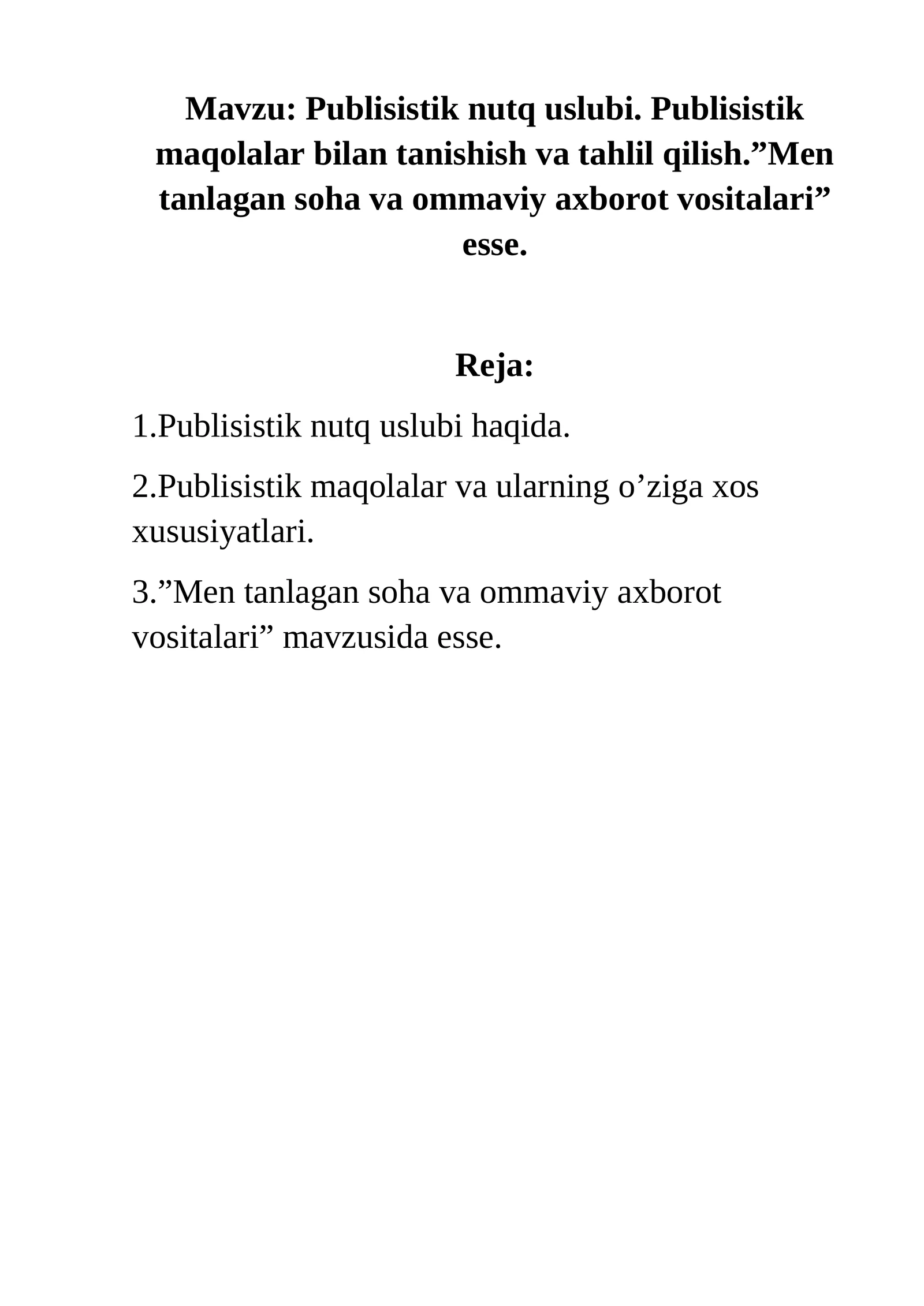 Publisistik nutq uslubi