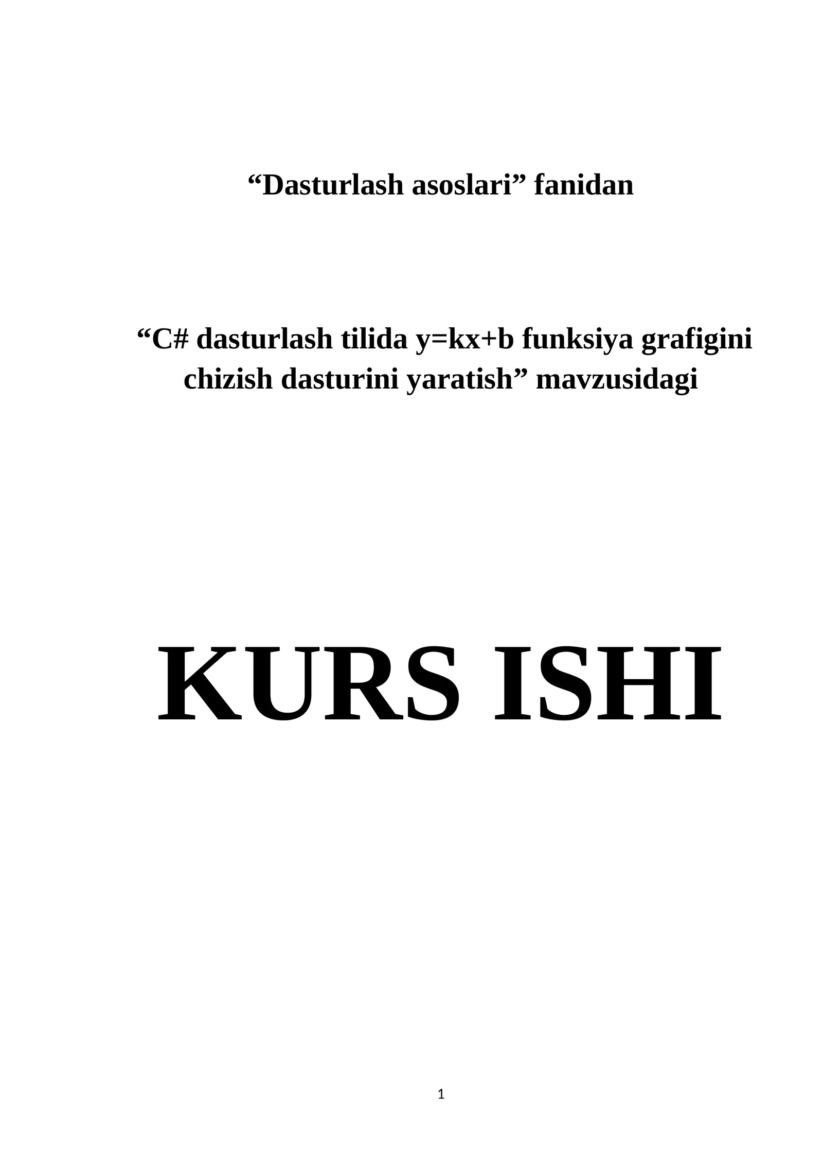 "C# dasturlash tilida y=kx+b funksiya grafigini chizish dasturi"