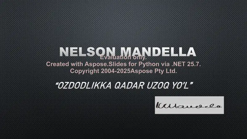Nelson Mandella