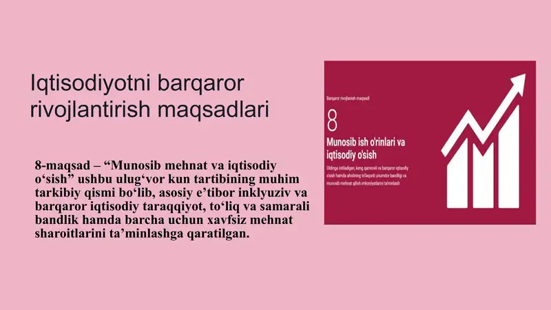 Iqtisodiyotni barqaror rivojlantirish