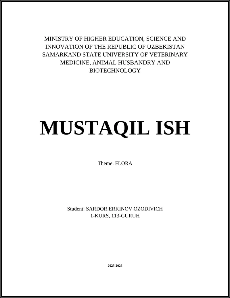 Plant taxonomy and classification