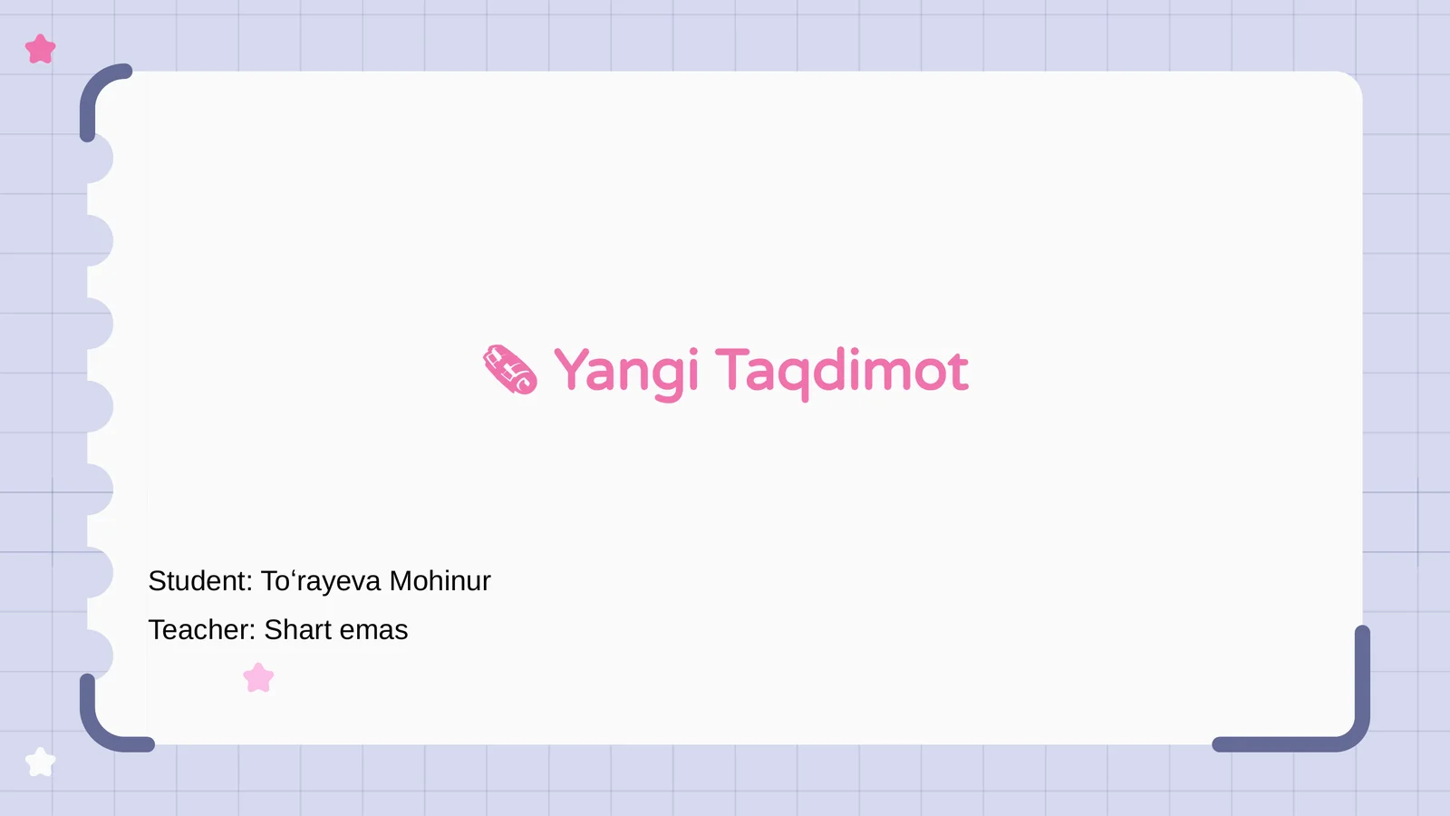Yangi Taqdimot