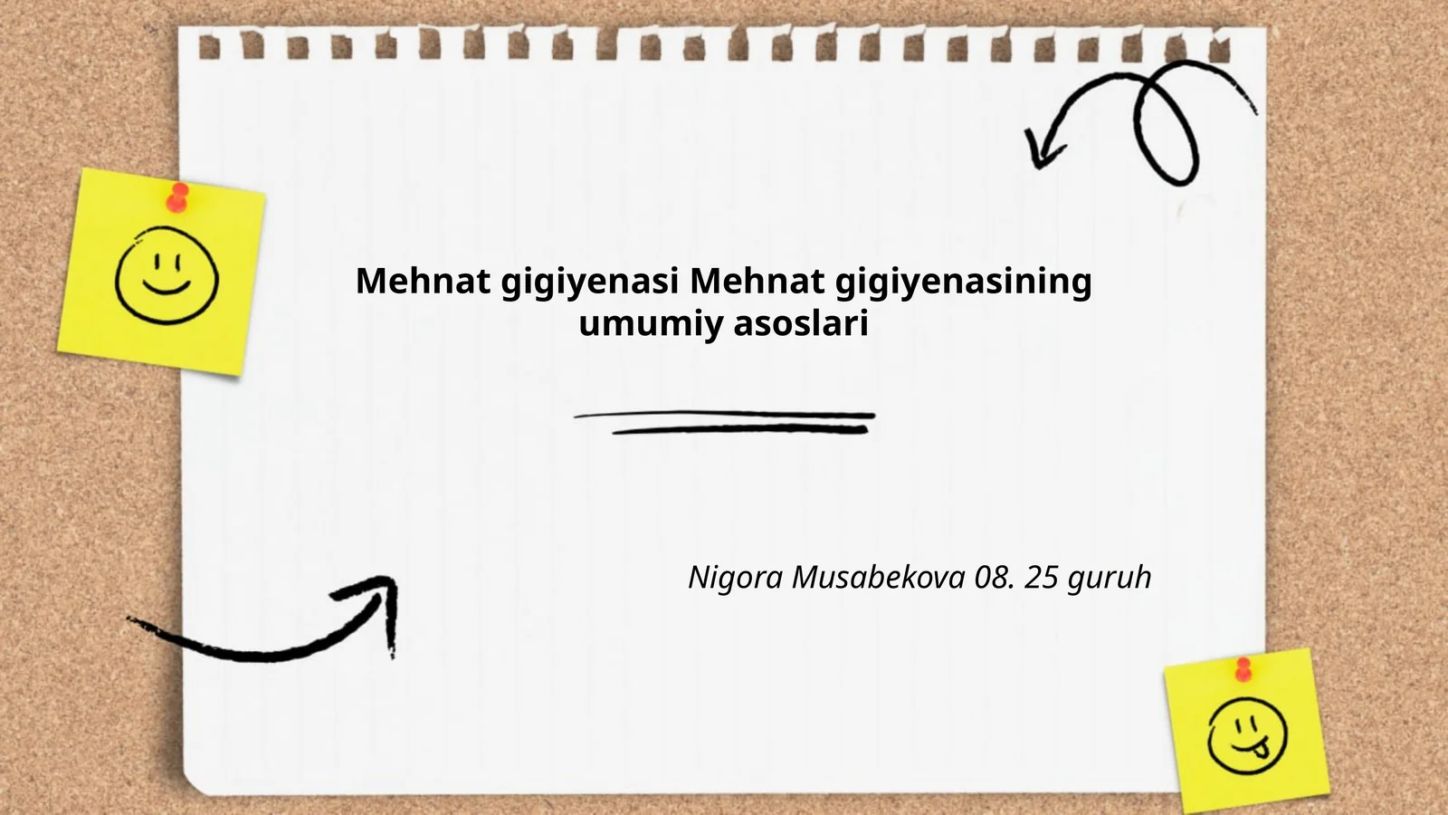Mehnat gigiyenasi Mehnat gigiyenasining umumiy asoslari