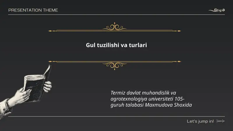 Gul tuzilishi va turlari