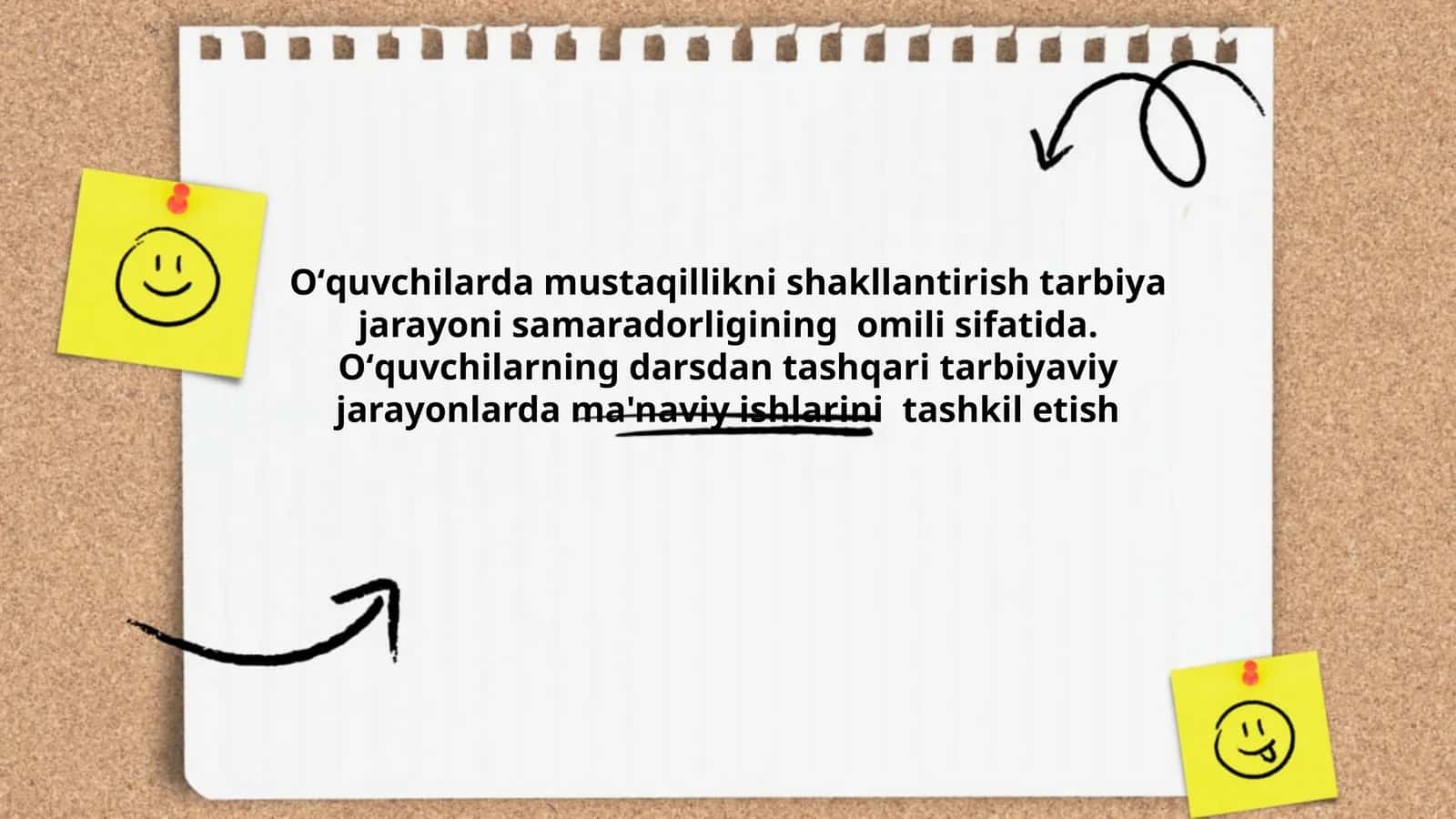 Oʻquvchilarda Mustaqillikni Shakllantirish Tarbiya Jarayoni