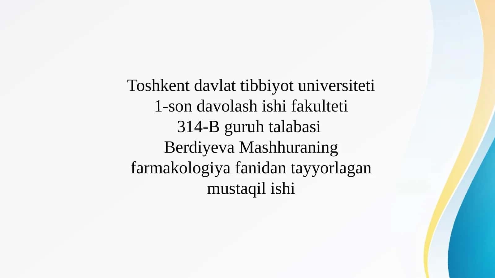 Berdiyeva Mashhur