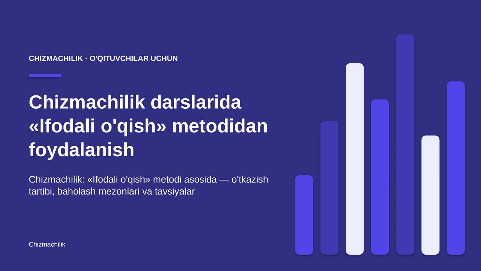 chizmachilik darslarida ifodali o'qish metodidan foydalanish 5740
