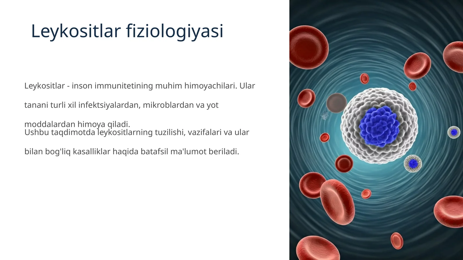 Leykositlar fiziologiyasi