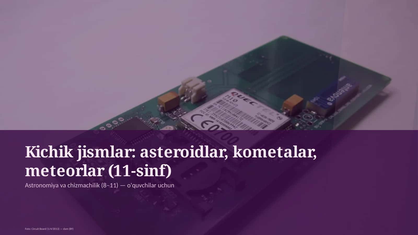 Astronomiya va chizmachilik (8–11)