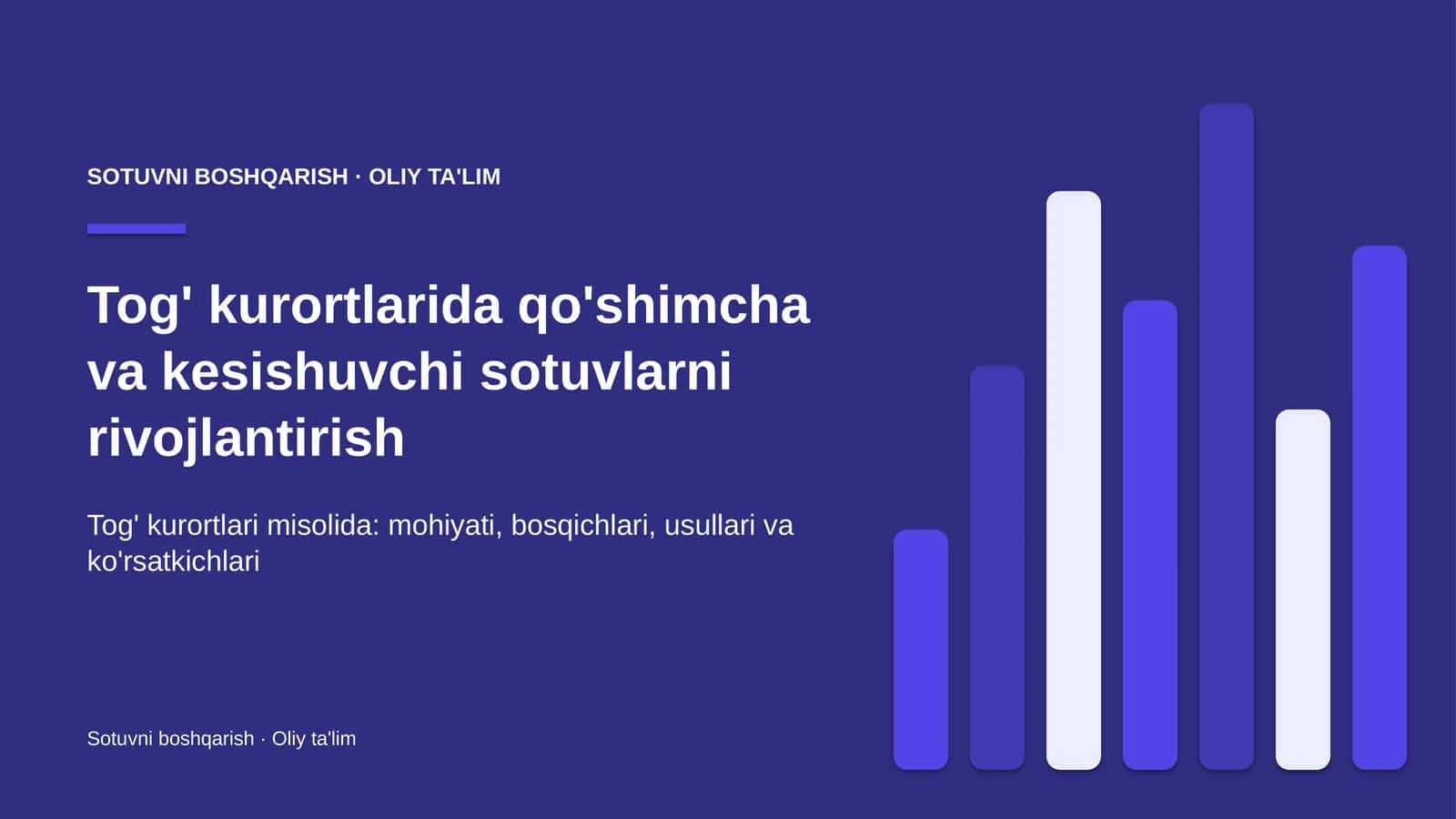 tog' kurortlarida qo'shimcha va kesishuvchi sotuvlarni rivojlantirish 6994