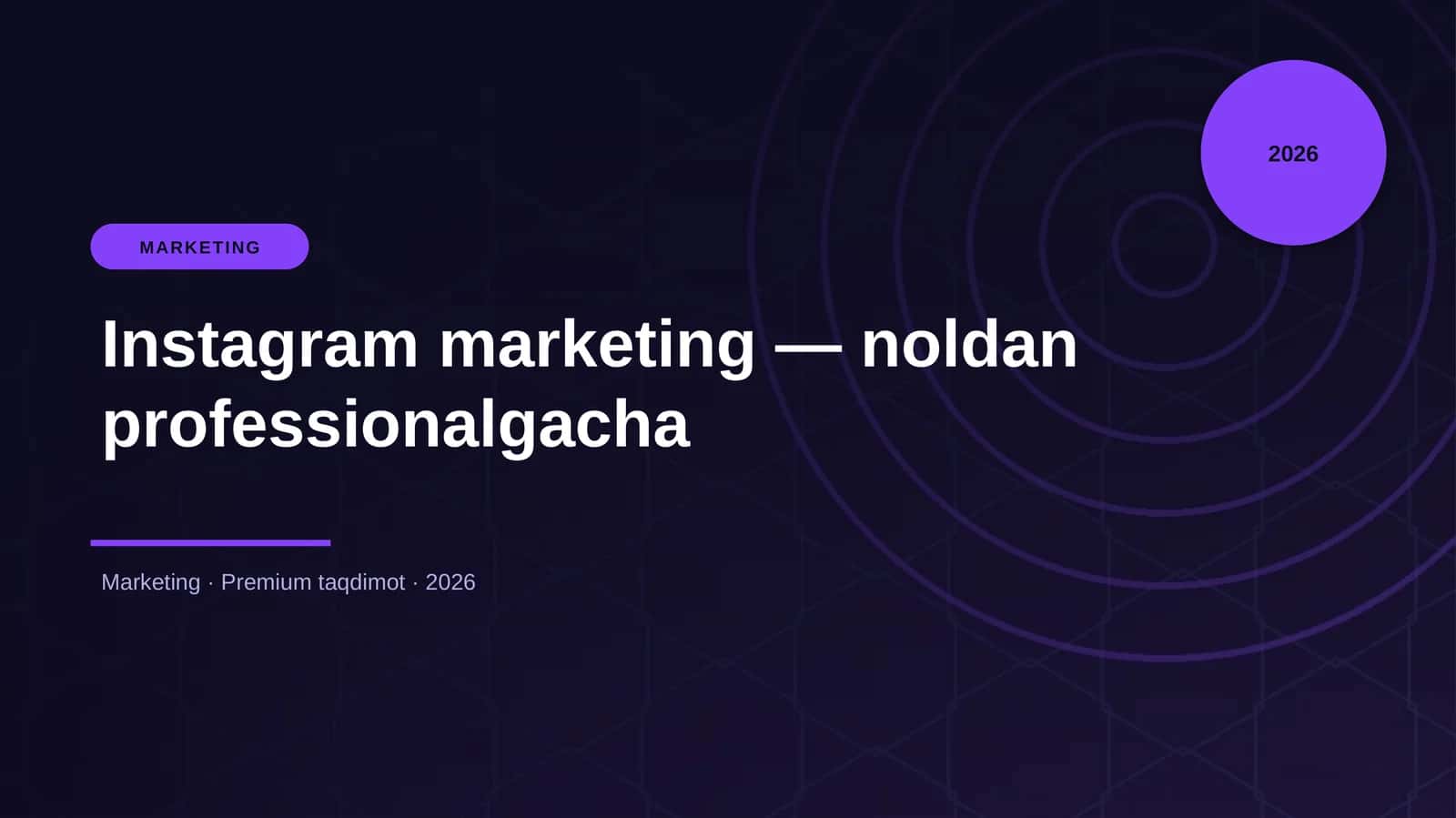 Instagram marketing — noldan professionalgacha