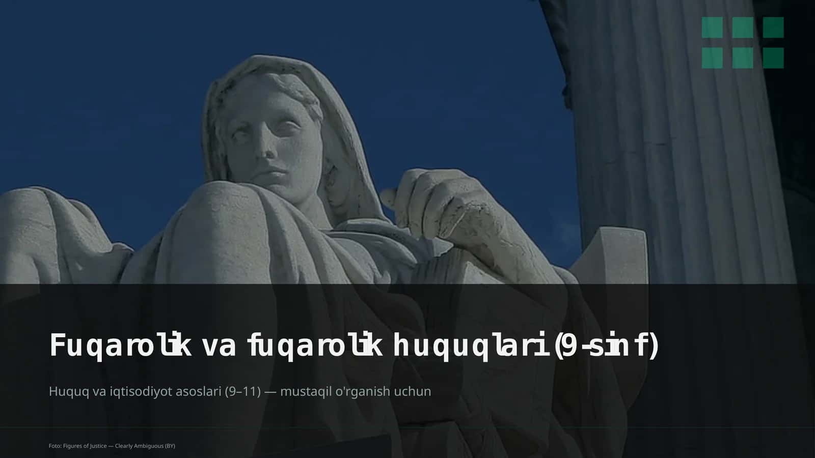 Huquq va iqtisodiyot asoslari (9–11)
