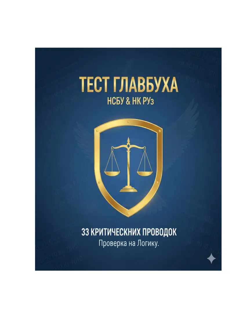 Сборник Тестов по бухгалтерии (33 вопроса)