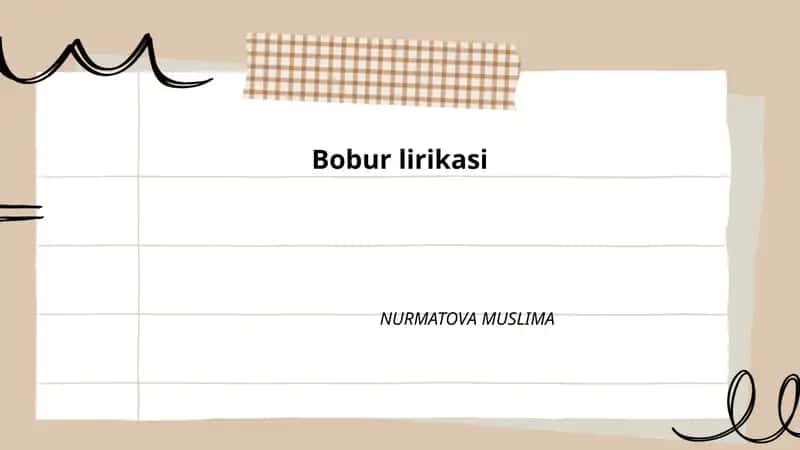 Bobur lirikasi