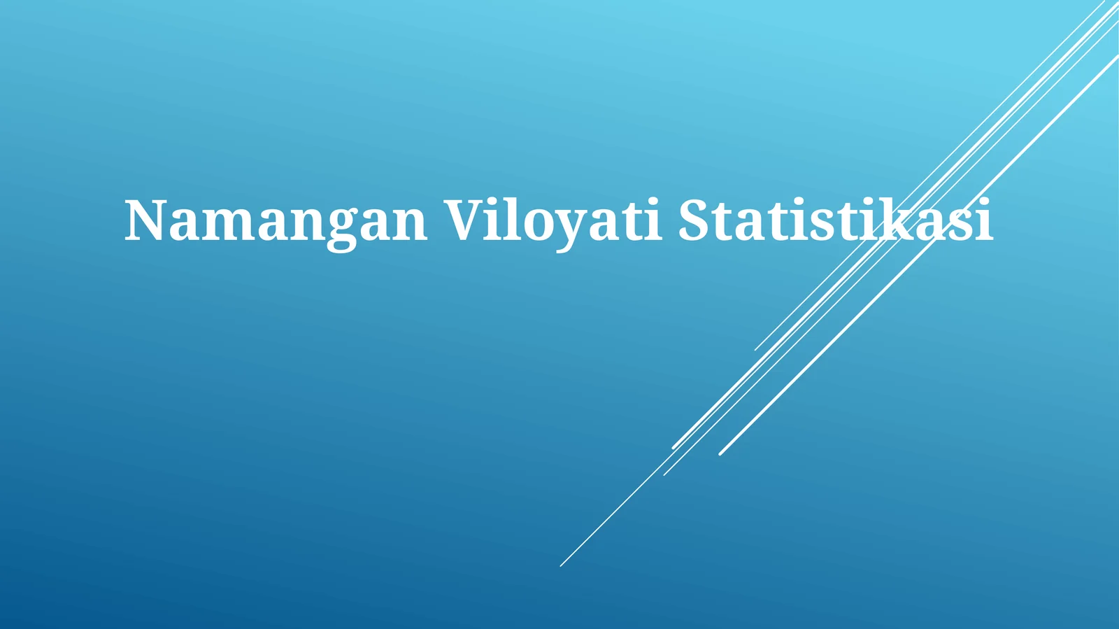 Namangan Viloyati Statistikasi