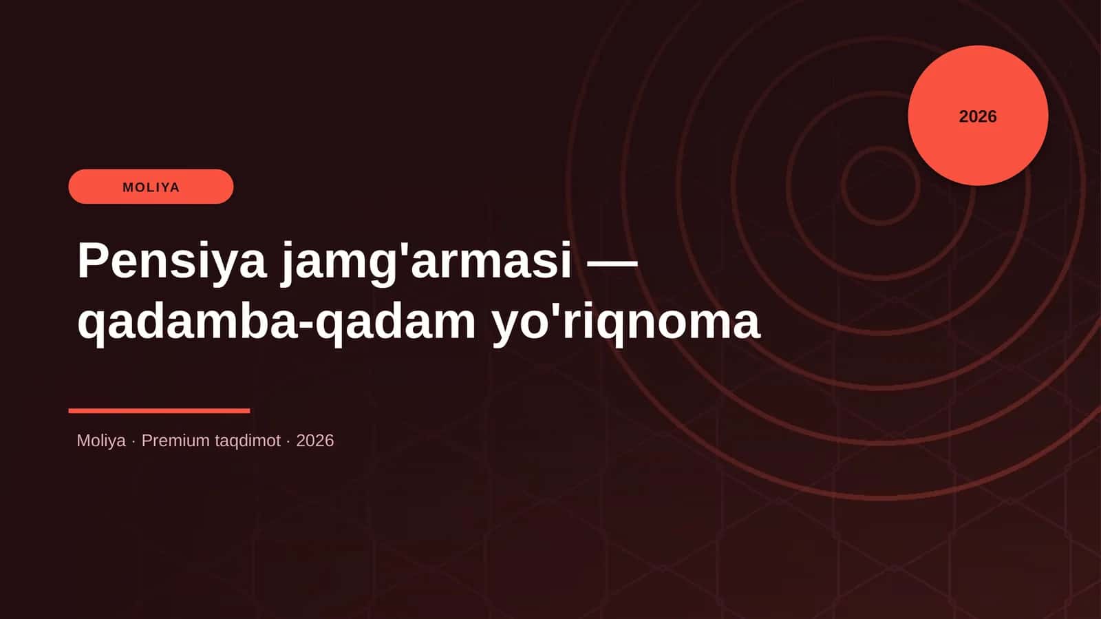 Pensiya jamg'armasi — qadamba-qadam yo'riqnoma