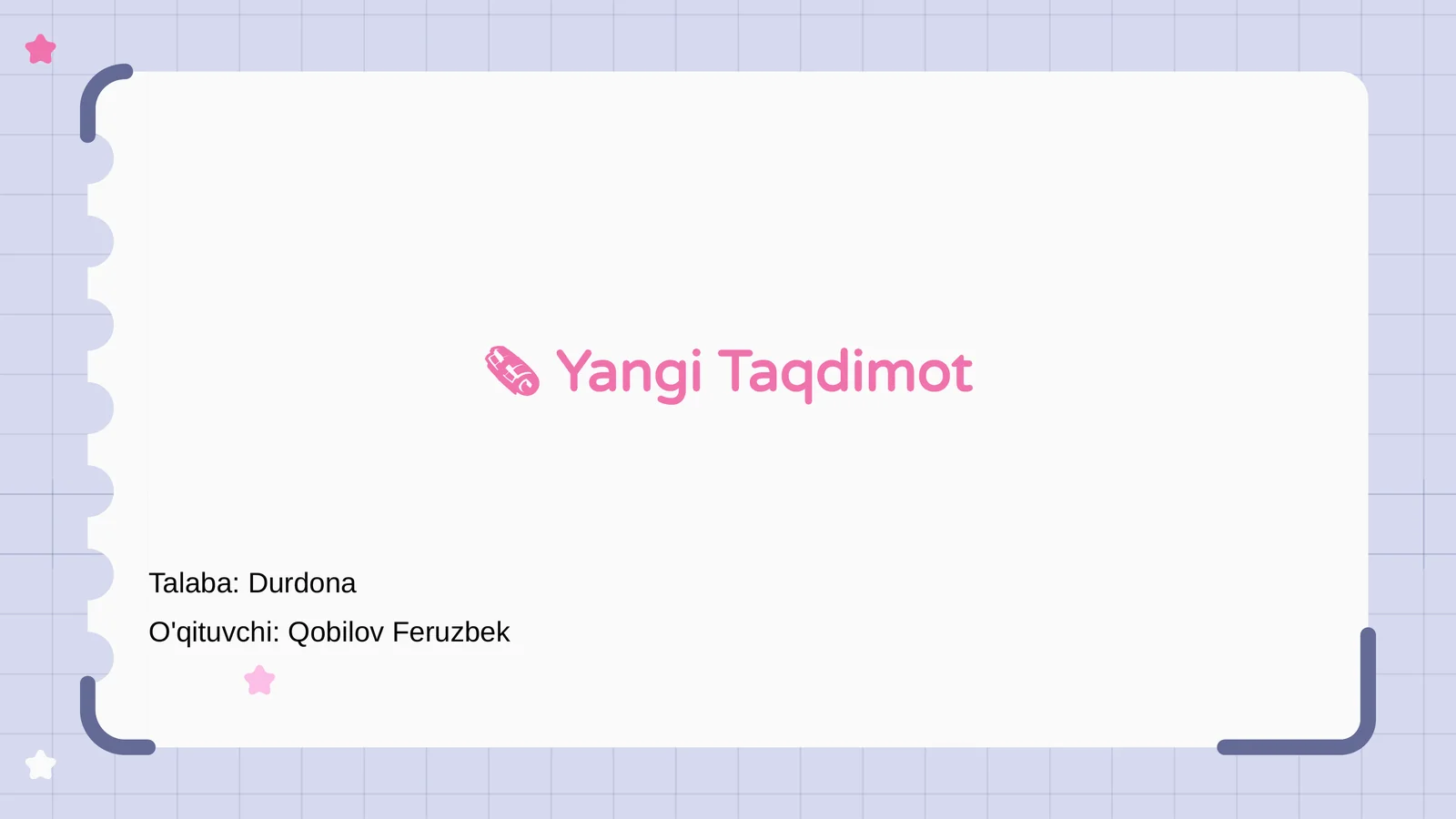 Yangi Taqdimot