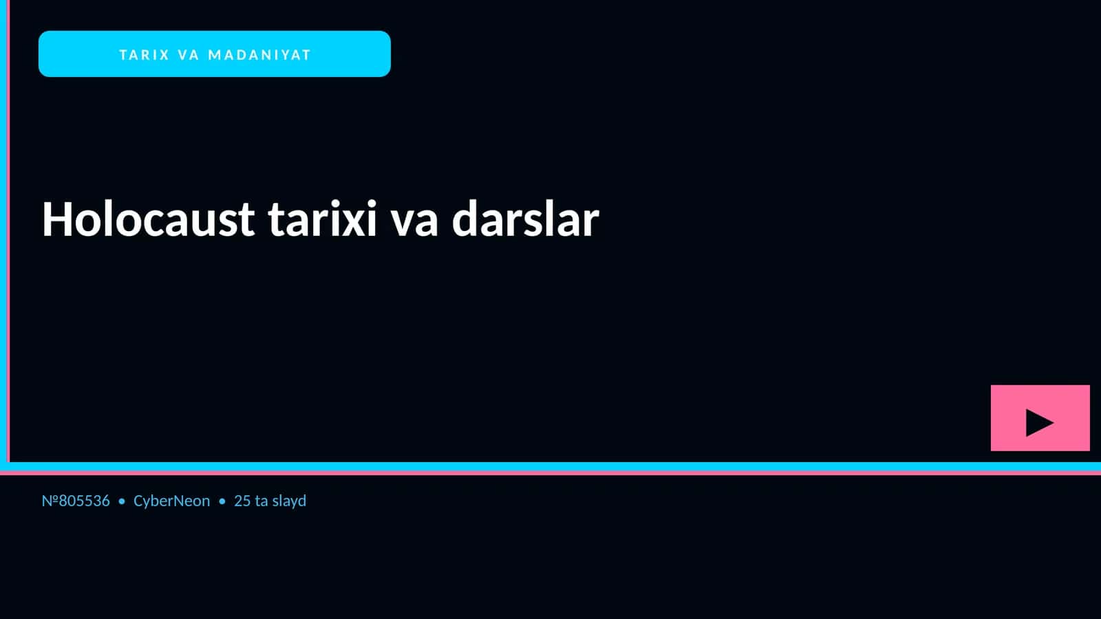 Holocaust tarixi va darslar