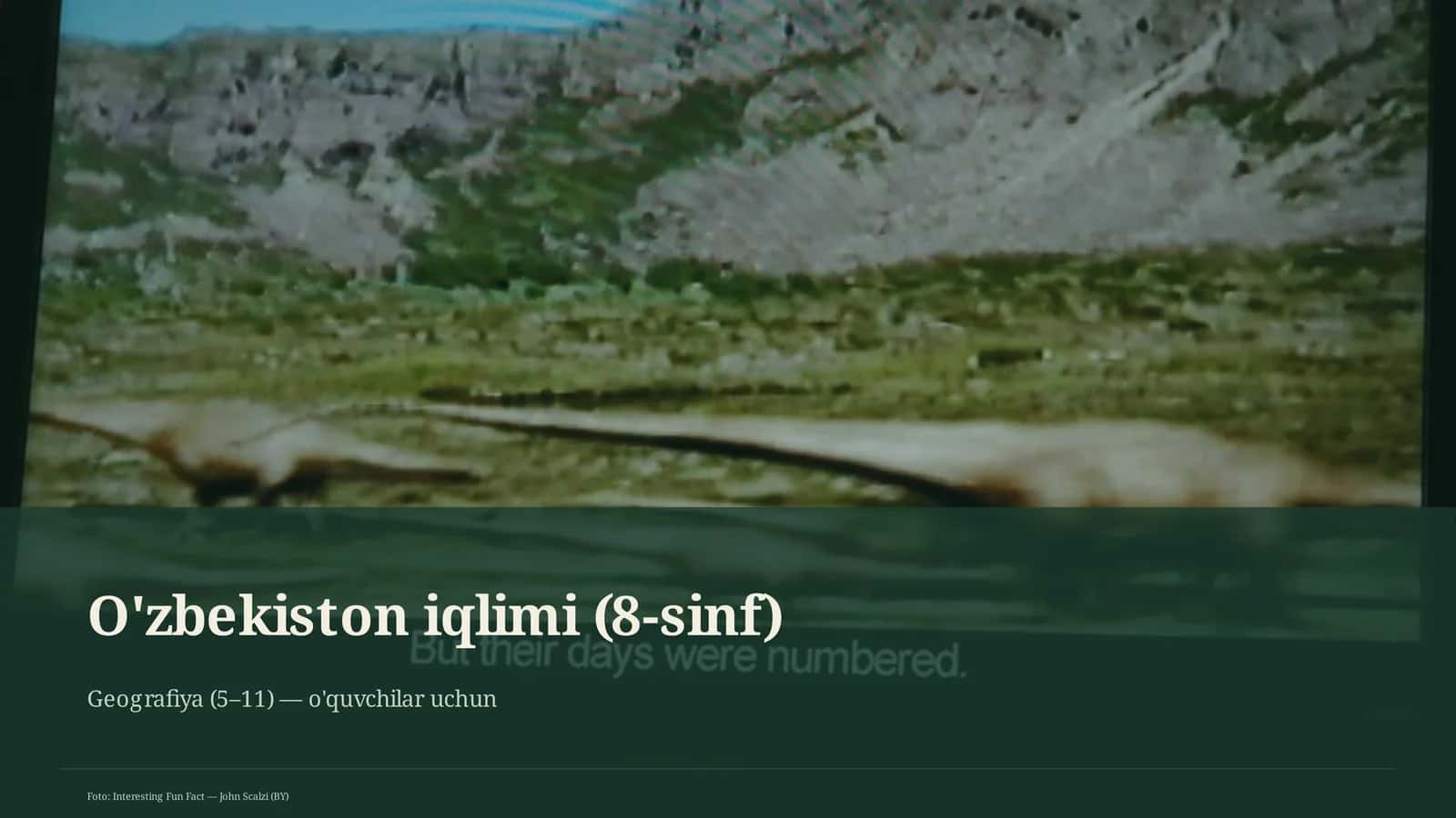 O'zbekiston iqlimi (8-sinf)