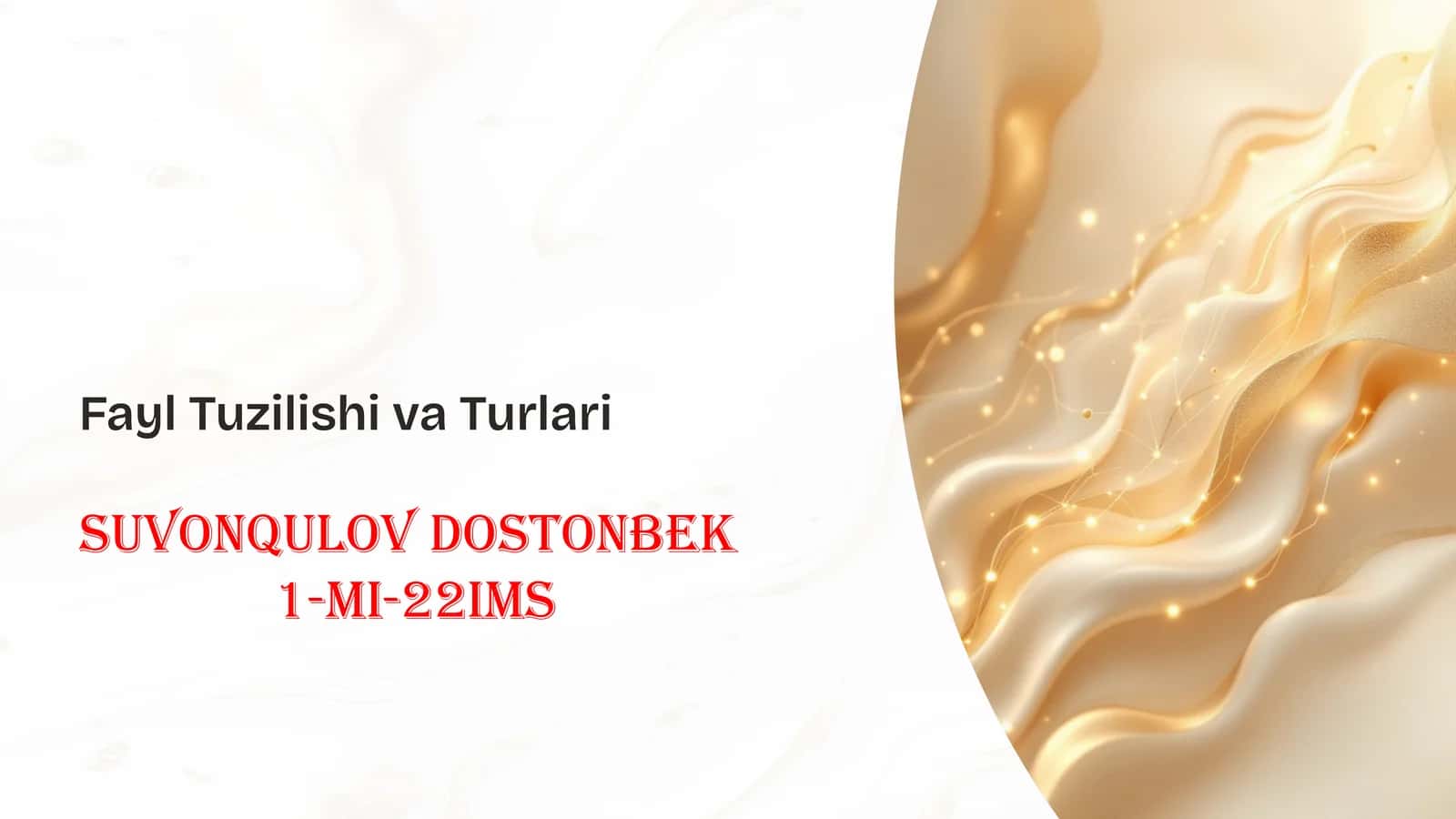 Suvonqulovdostonbek