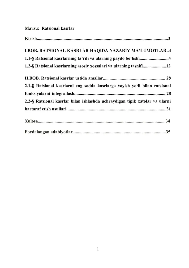Ratsional kasrlar