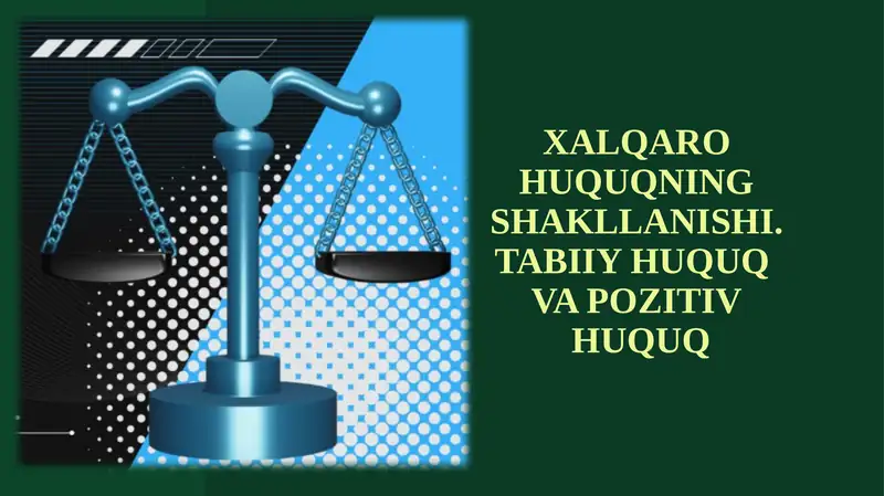 XALQARO HUQUQNING SHAKLLANISHI
