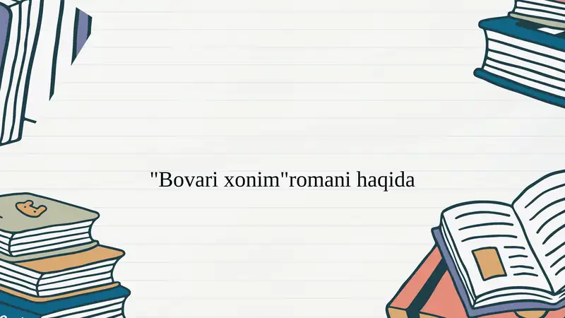 "Bovari xonim" romani