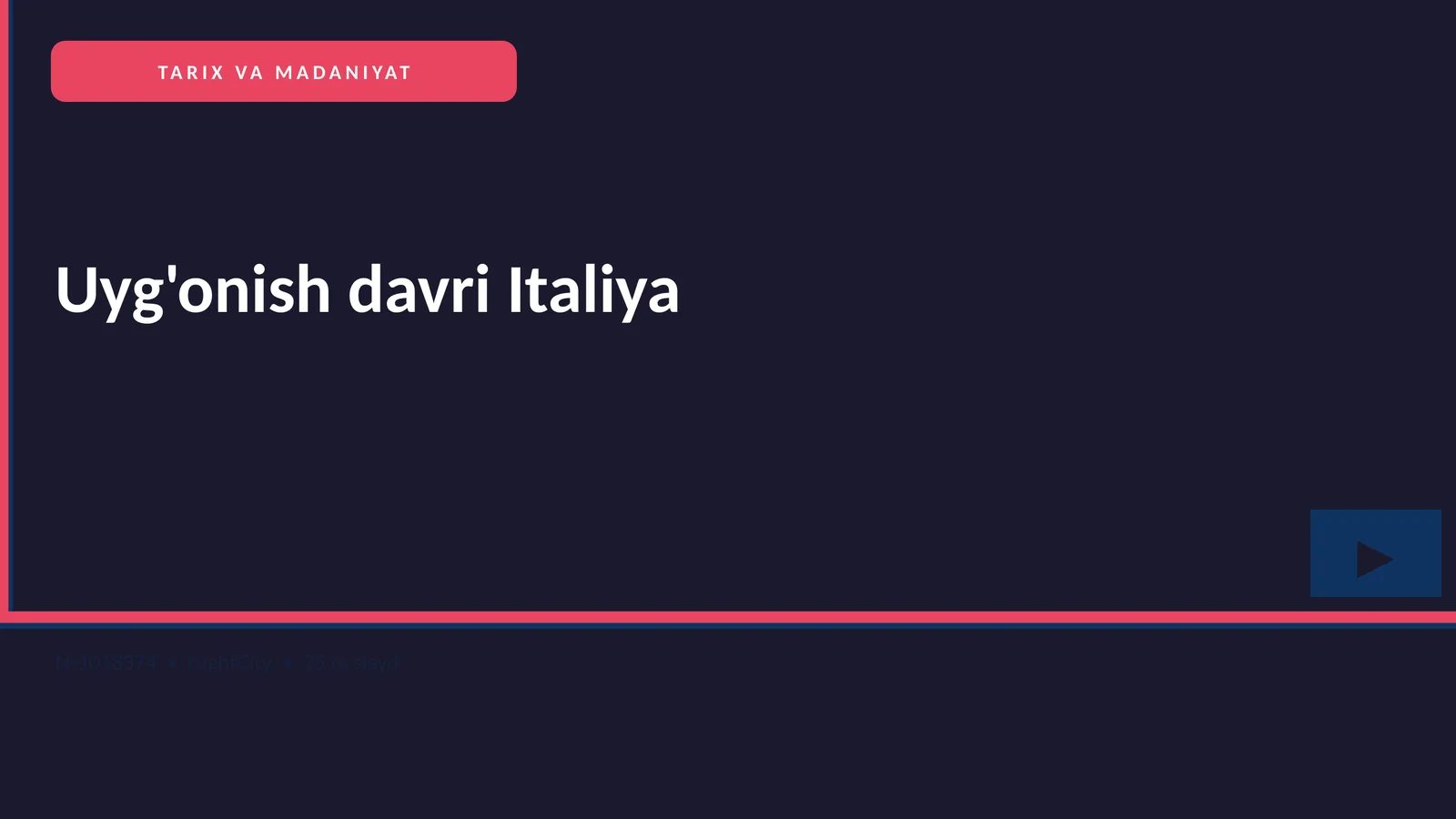 Uyg'onish davri Italiya