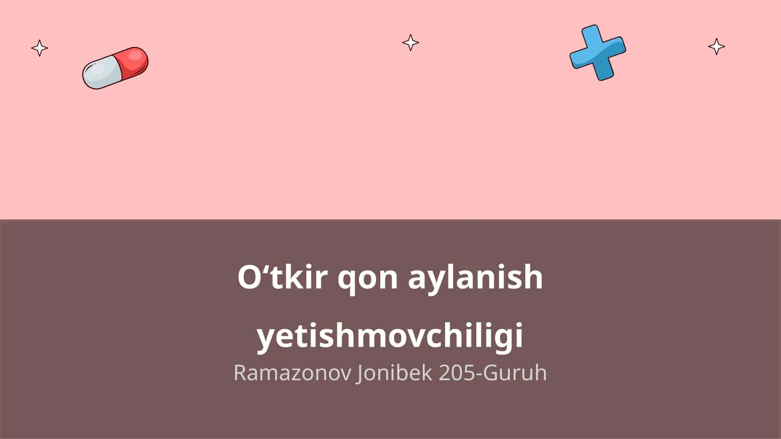 Oʻtkir qon aylanish yetishmovchiligi