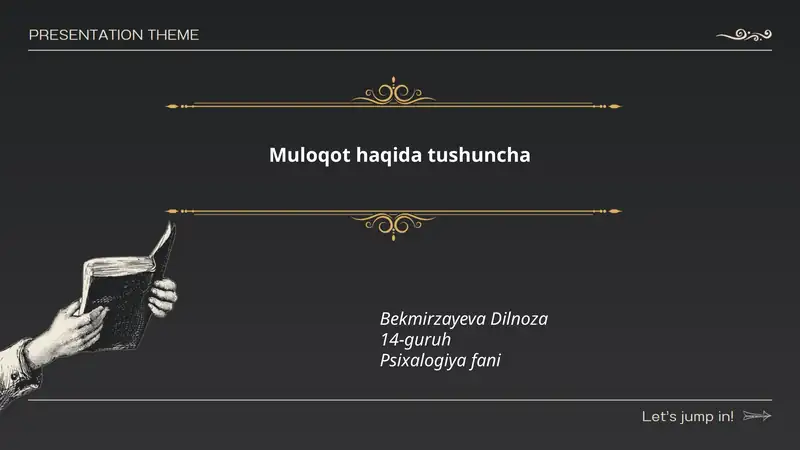 Muloqot haqida tushuncha