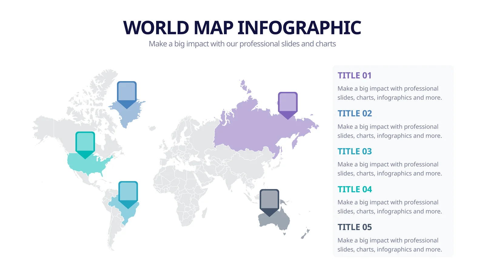 WORLD MAP INFOGRAPHIC