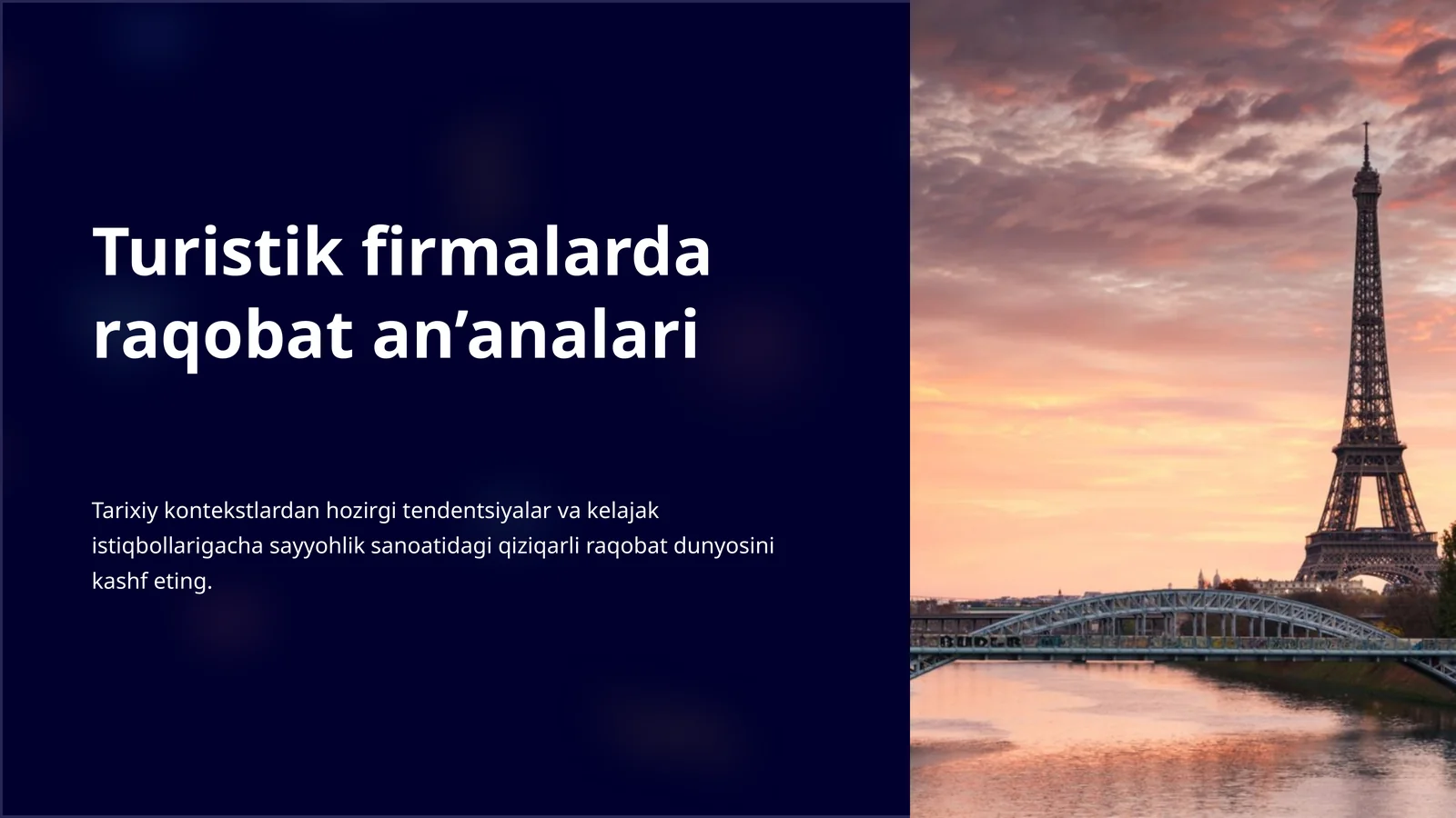 Turistik firmalarda raqobat an’analari