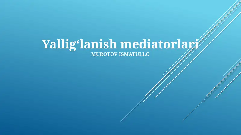 Yalligʻlanish mediatorlari