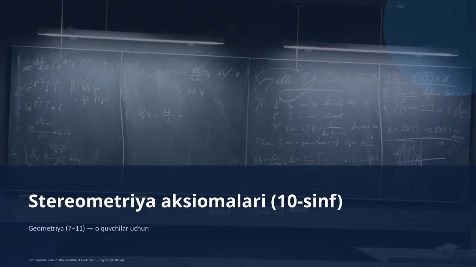 Stereometriya aksiomalari (10-sinf)
