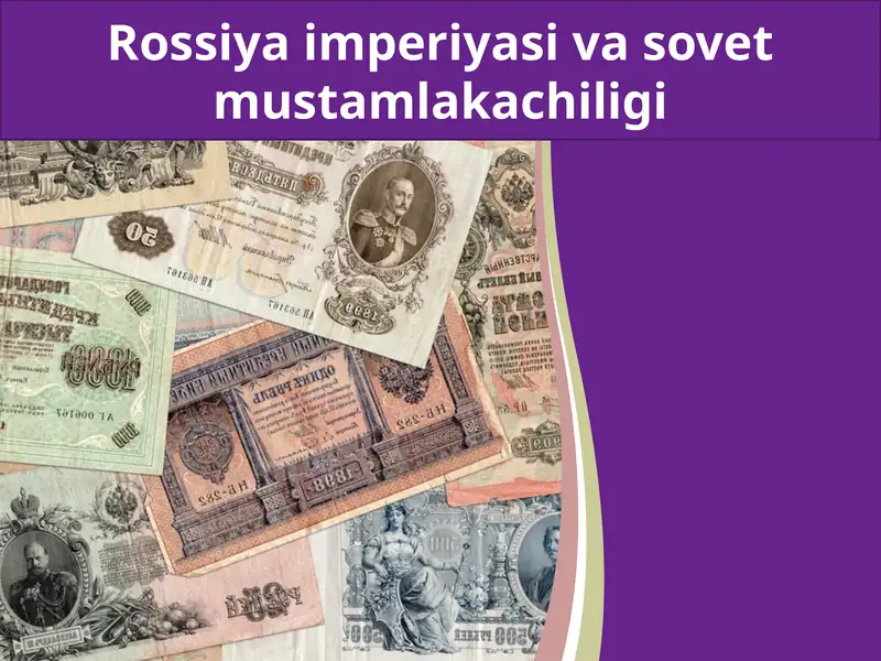 Rossiya imperiyasi va sovet mustamlakasi.