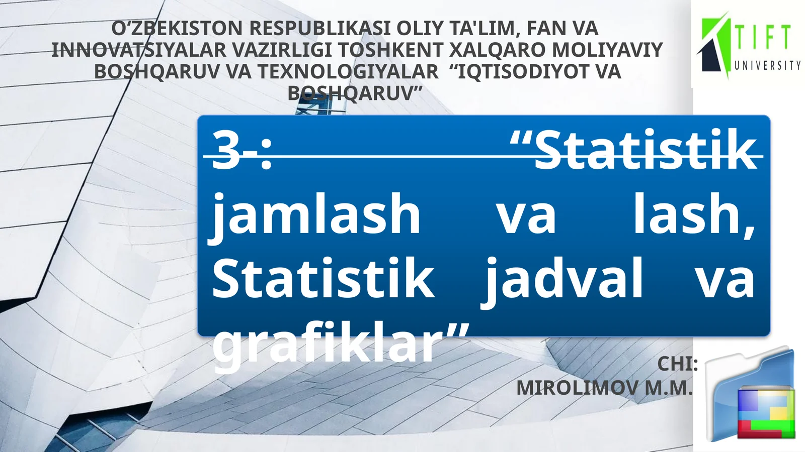 Statistik jamlash va lash, Statistik jadval va grafiklar