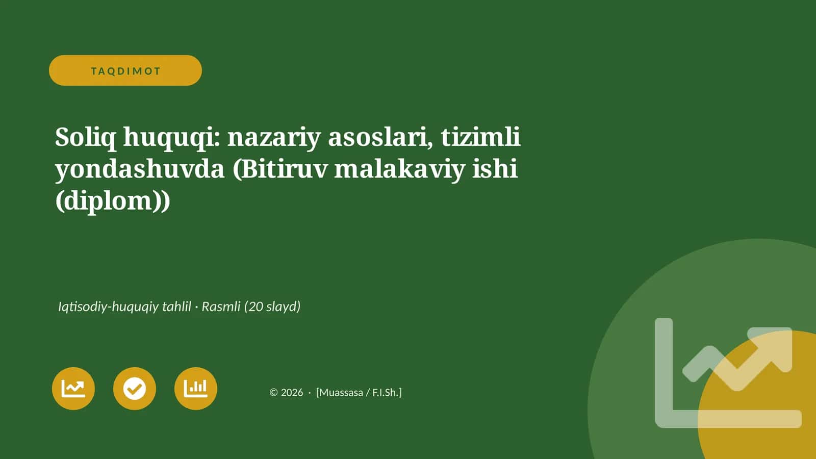 Soliq huquqi: nazariy asoslari, tizimli yondashuvda (Bitiruv malakaviy ishi)