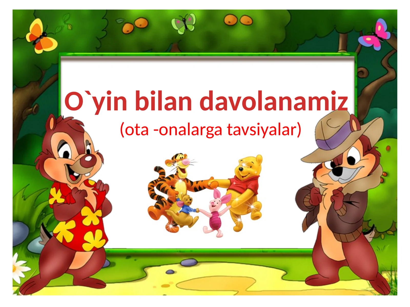 O`yin bilan davolanamiz