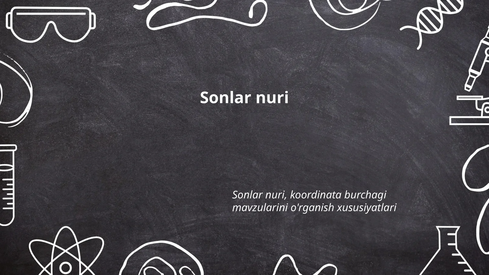 Sonlar nuri asoslari