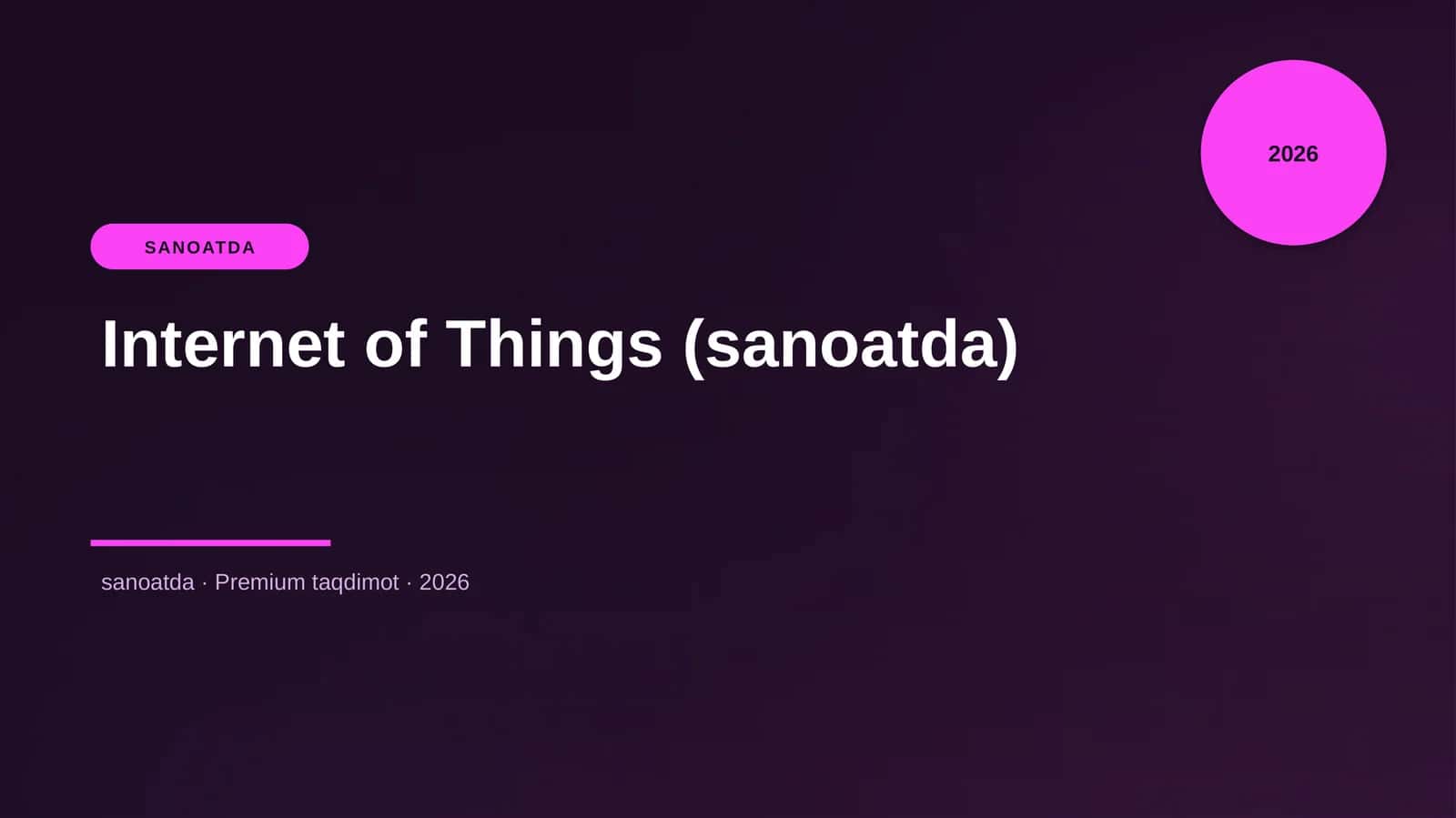 Internet of Things (sanoatda)