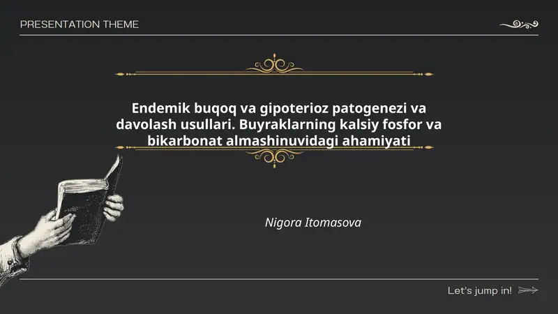 Endemik buqoq va gipoterioz patogenezi va davolash usullari